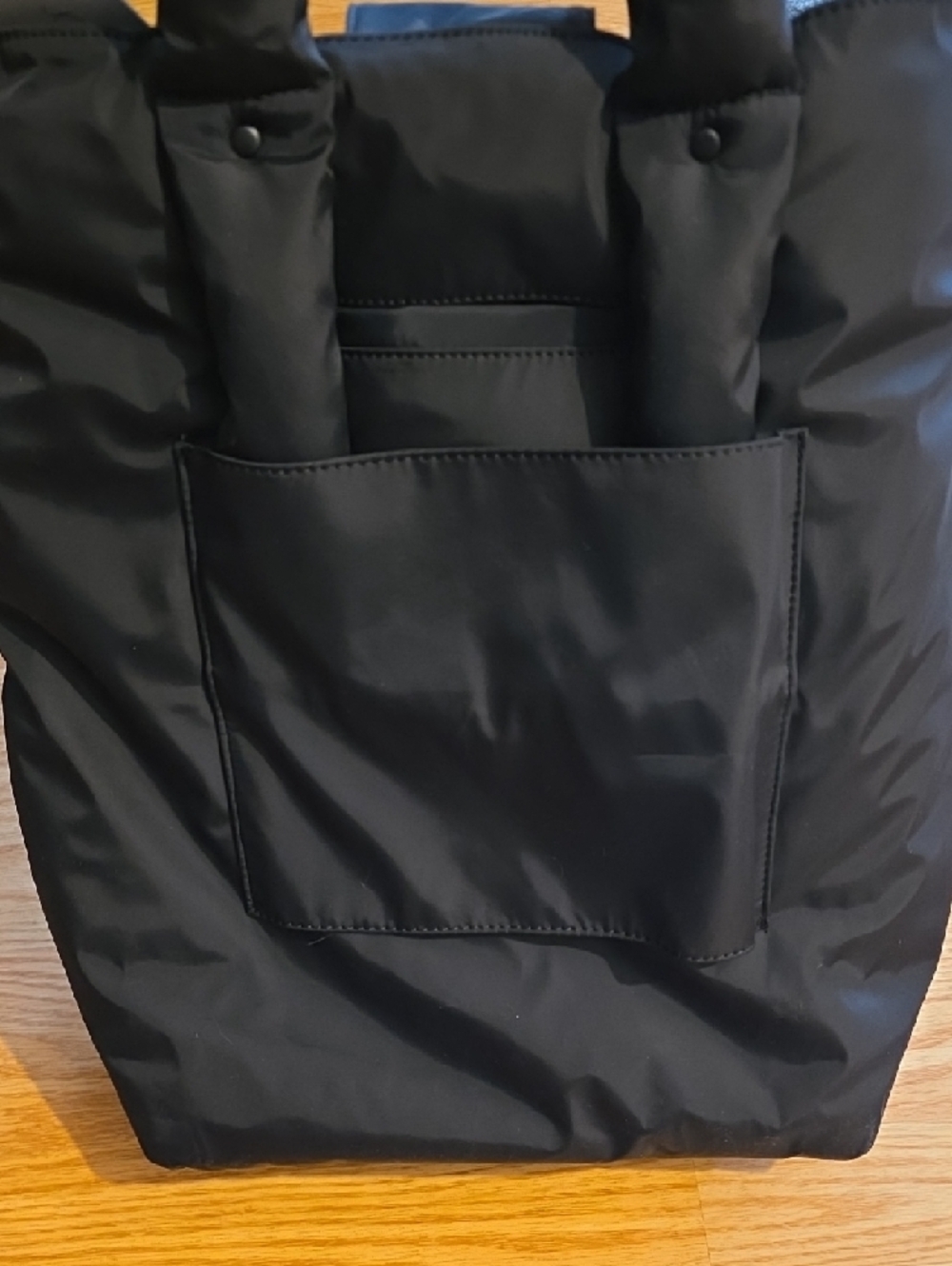 JOAN & DAVID The Capri Black Nylon Workbook Tote - Picture 8 of 14